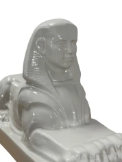 1920s Ceramic Sculpture of a Sphinx by Charles Vos for De Spinx Maastricht